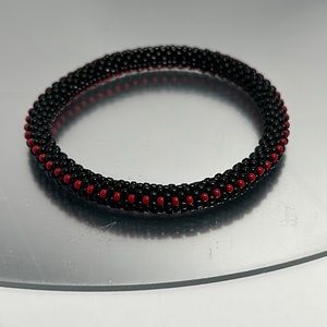 Sashka Red / Black Bracelet 8" - #385